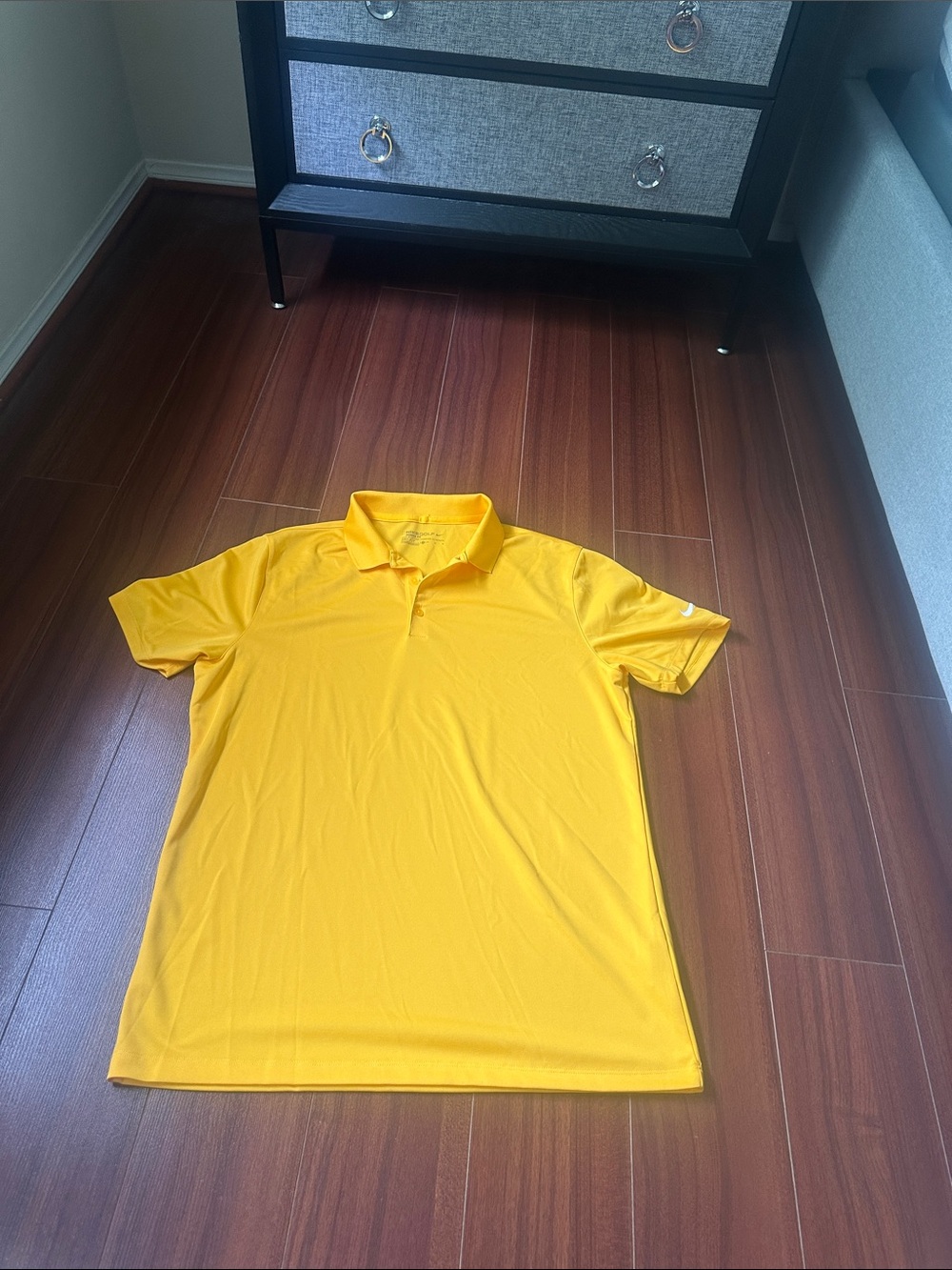 Nike Men's Bright Yellow Polo Shirt